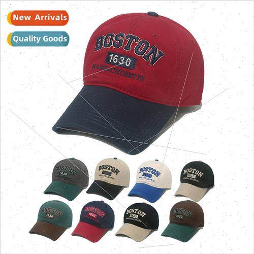 Autumn winter new duck tongue cap splicing retro outdoor BOS