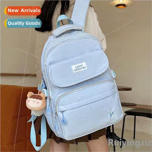 Campus wind shoulder bag female new large-capacy multi-compa