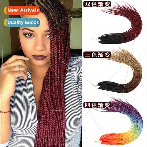 African Hand Rubbed Braid Colorful Crochet Hair Crochethair