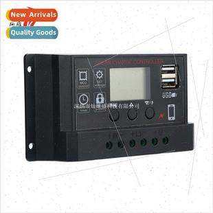 Controller Solar Battery Charger Display Black 12V24V30A