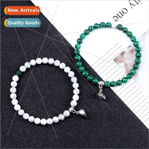 Couple model pair heart-shaped magnetic clasp bracelet femal