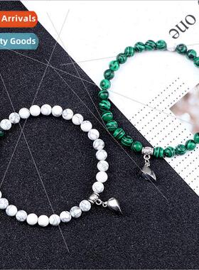 Couple model pair heart-shaped magnetic clasp bracelet femal