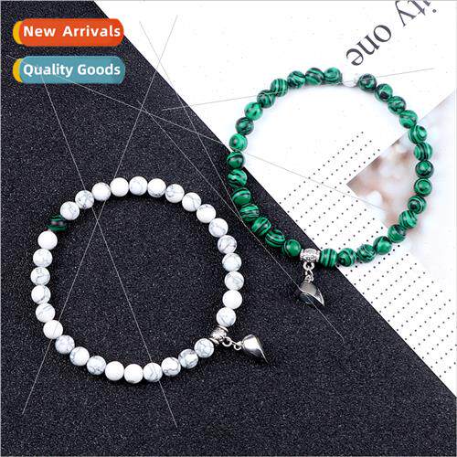 Couple model pair heart-shaped magnetic clasp bracelet femal