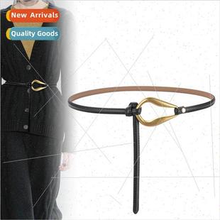 belt female retro Fashion cowhide leather simple bel antique