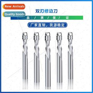 6.35mm shank double flutes wh bearing carbide flat cutter he