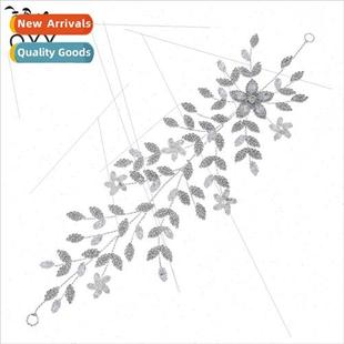 Europe full headband leaves new branches xury diamonds