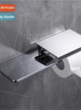 Chrome Plated Paper Towel Holder Cell Phone Holder Bathroom