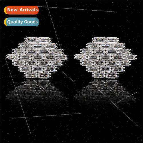 diamond zirconia jewelry su cufflinks men French shirt cuff