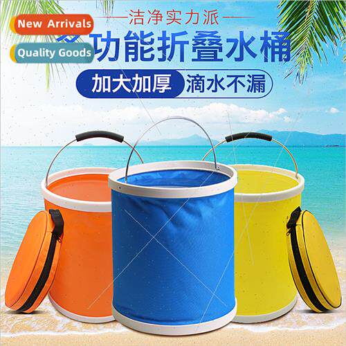 13L Thickened Folding Canvas Bucket Fishing Bucket Cleaning