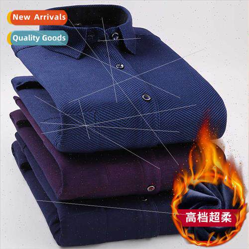 Winter snow fox velvet padded shirt men fall winter middle-a