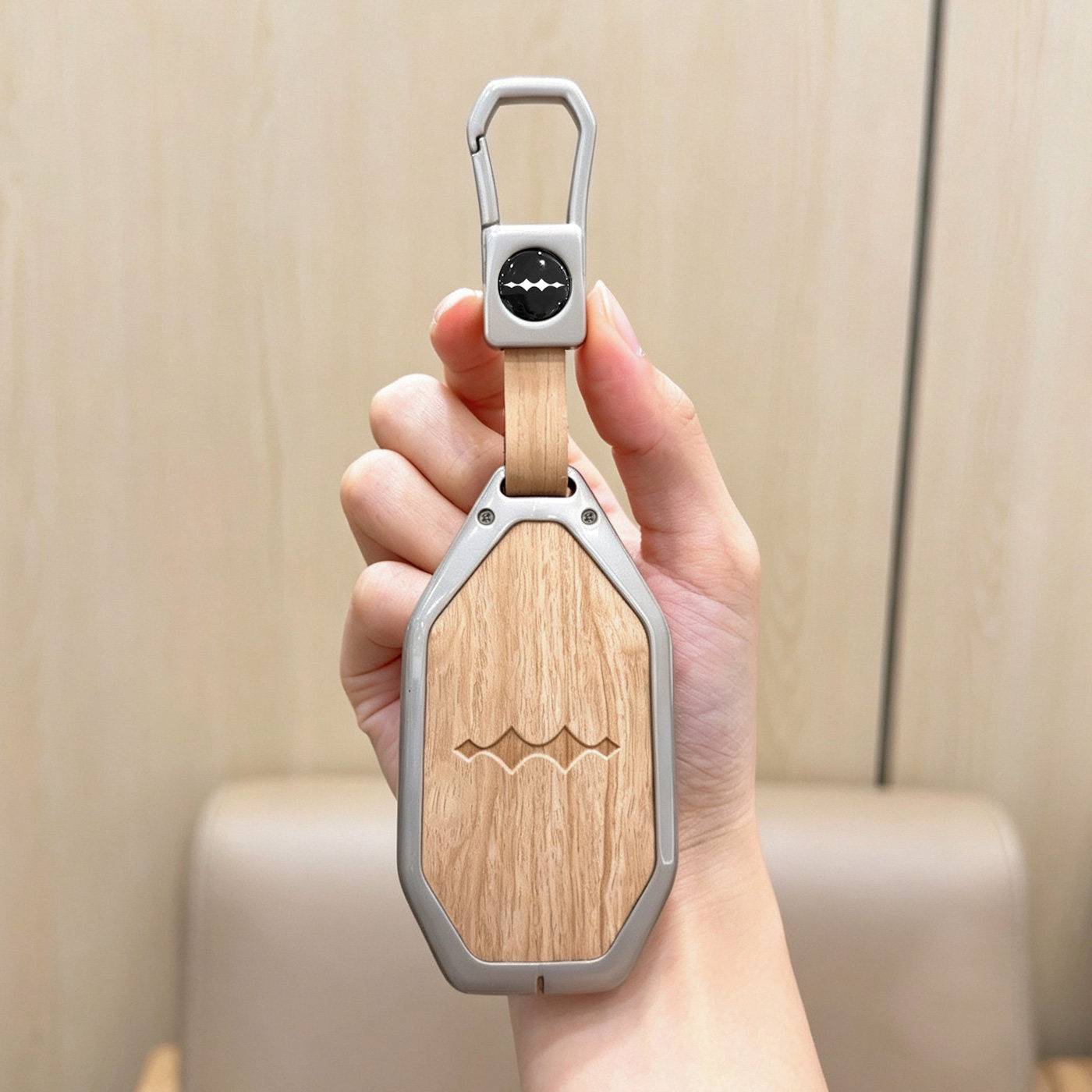 适用方程豹系列钥匙套木纹金属壳