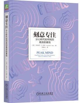 正版 刻意专注:分心时代如何找回的喜悦:find your focus, own your attention, invest 12 minutes a day