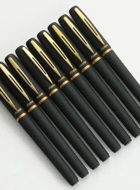 巨无霸1.0mm黑色签字笔圆珠笔芯高档商务0.7中性笔水笔0.5碳素笔