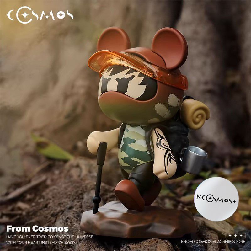 星际熊迷彩森林徒步摆件生日礼物