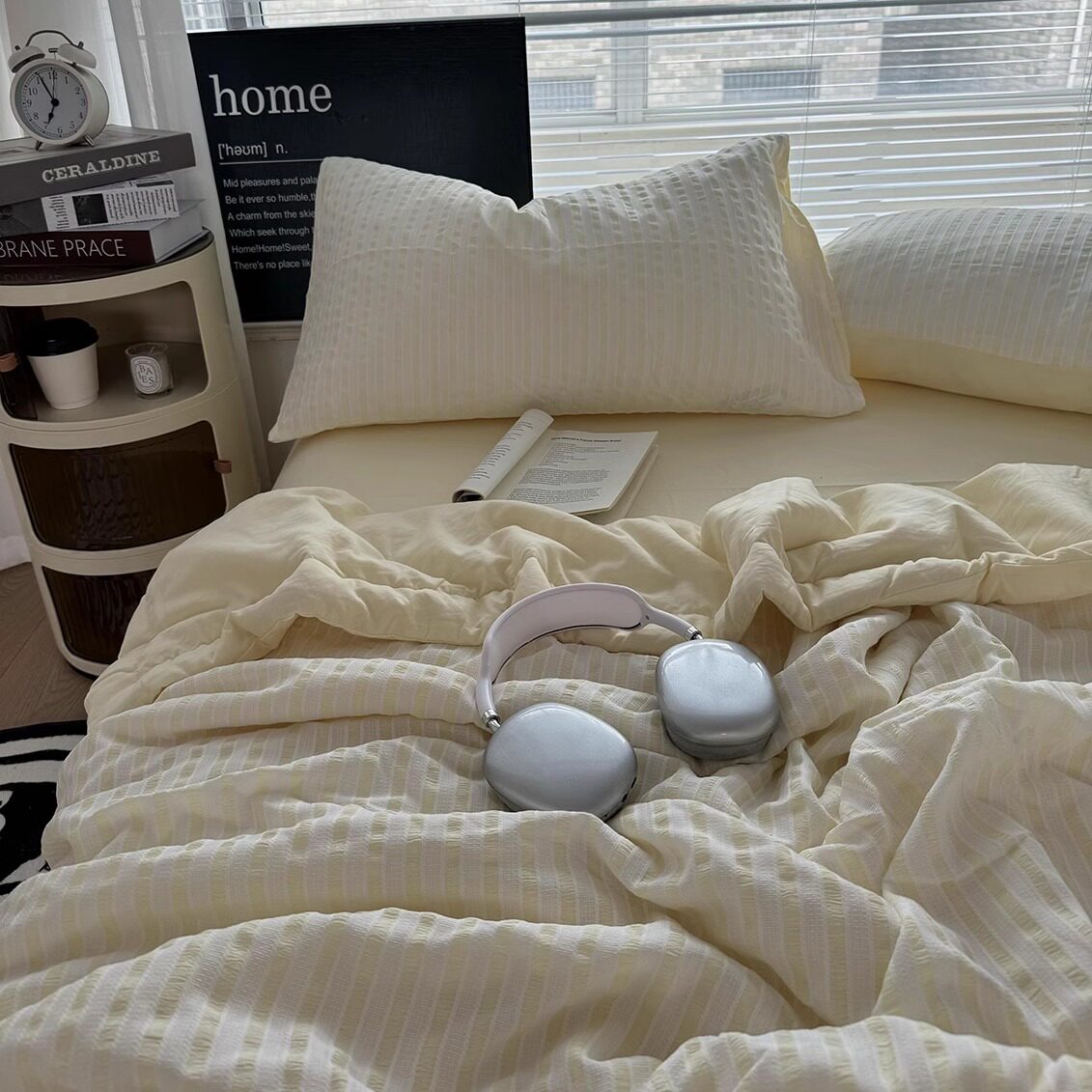 夏被水洗棉助眠夏季色织提花