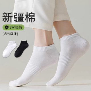 芬腾新疆棉短袜男女同款夏季薄款船袜透气抑菌运动袜