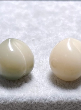 绿色桃子菩提散珠DIY配饰配珠吊坠高抛白玉菩提根雕刻高油高密