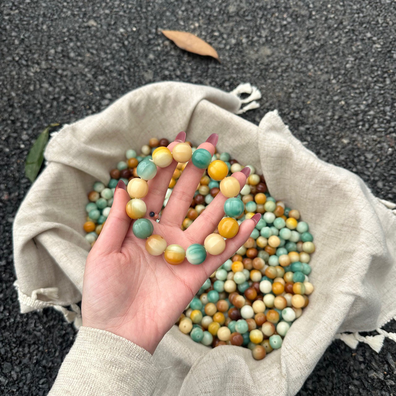 红薯同款鲨鱼背菩提手串绕指柔浓郁多宝文玩菩提雕刻男女盘玩