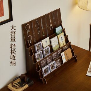 直播阶梯架子公仔绘本化妆品收纳架贺卡项链耳环手机壳唐卡展示架