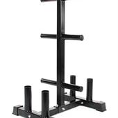 杠铃片杠铃杆储存架奥片深蹲硬拉卧推练臂肌可移动架存放架大孔片