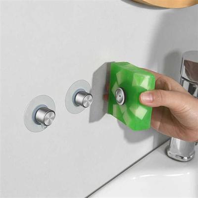 创意沥水肥皂架免打孔卫生间磁铁吸皂器放香皂架壁挂磁吸肥皂盒架