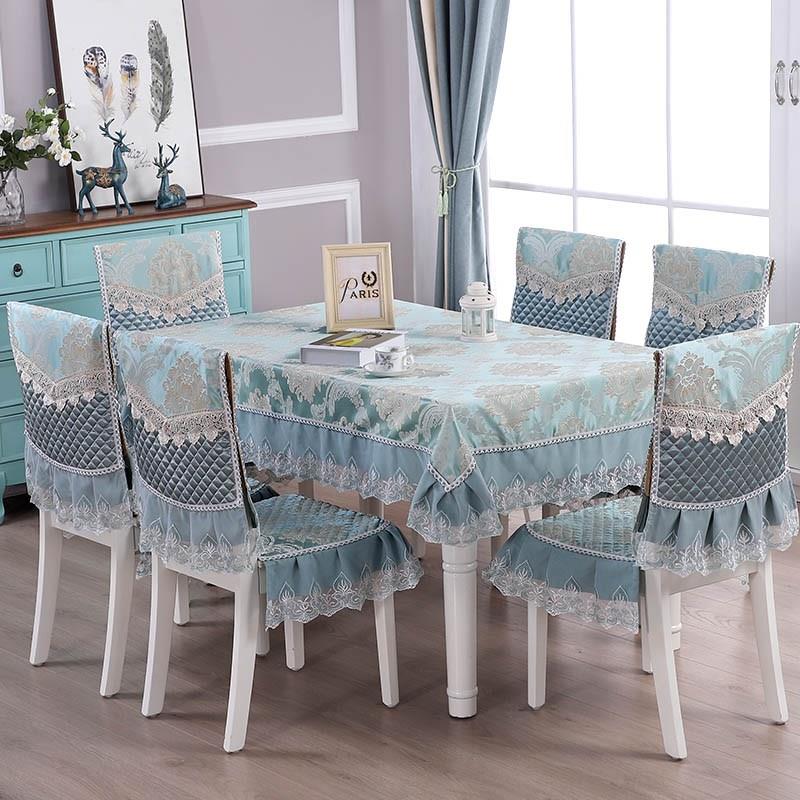 餐桌布椅套椅垫套装北欧茶几桌布布艺长方形椅子套罩简约现代家用