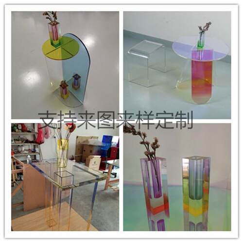 晶艺坊亚克力制品厂家透明家具加工定制亚克力凳子有机玻璃桌子