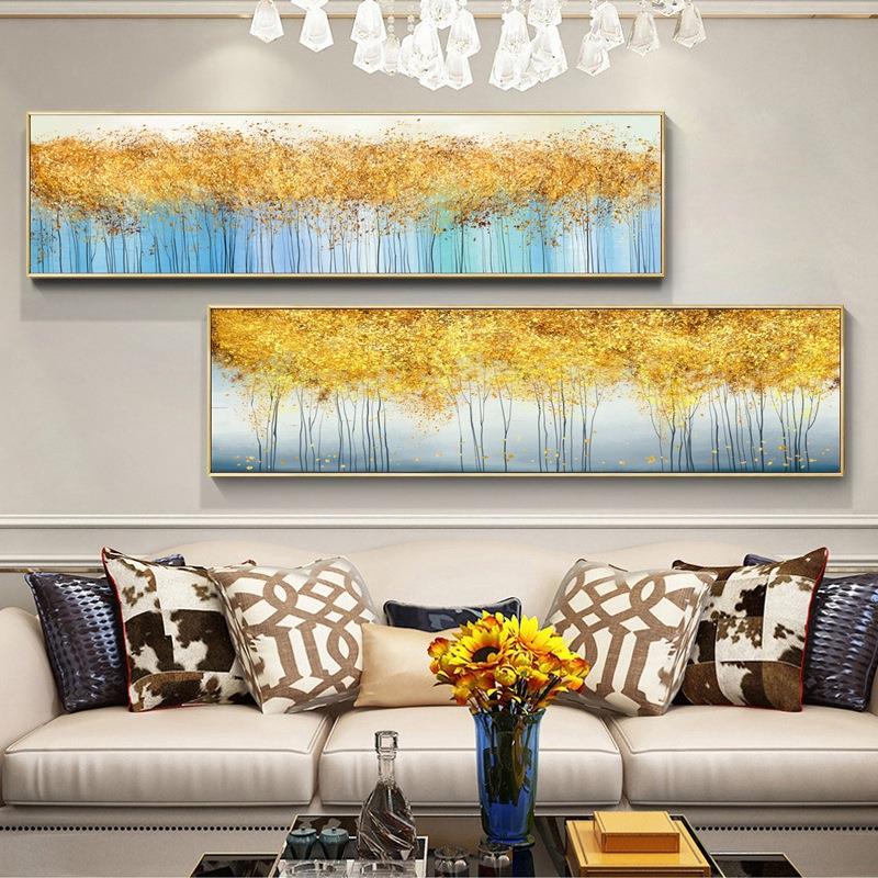 现代金抽象挂画北欧客厅装饰画沙发背景墙壁画温馨卧室床头画