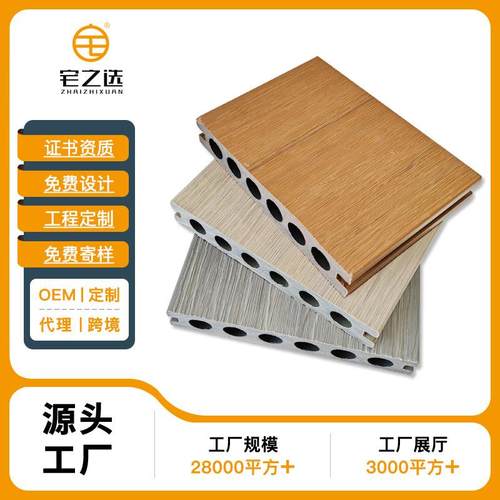 户外露台防腐木地板防滑简易拼装庭院花园PE生态木栈道塑木地板