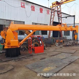 船用吊机 港口卸货吊车 船吊甲板固定起重机厂家 6.3吨渔船吊机