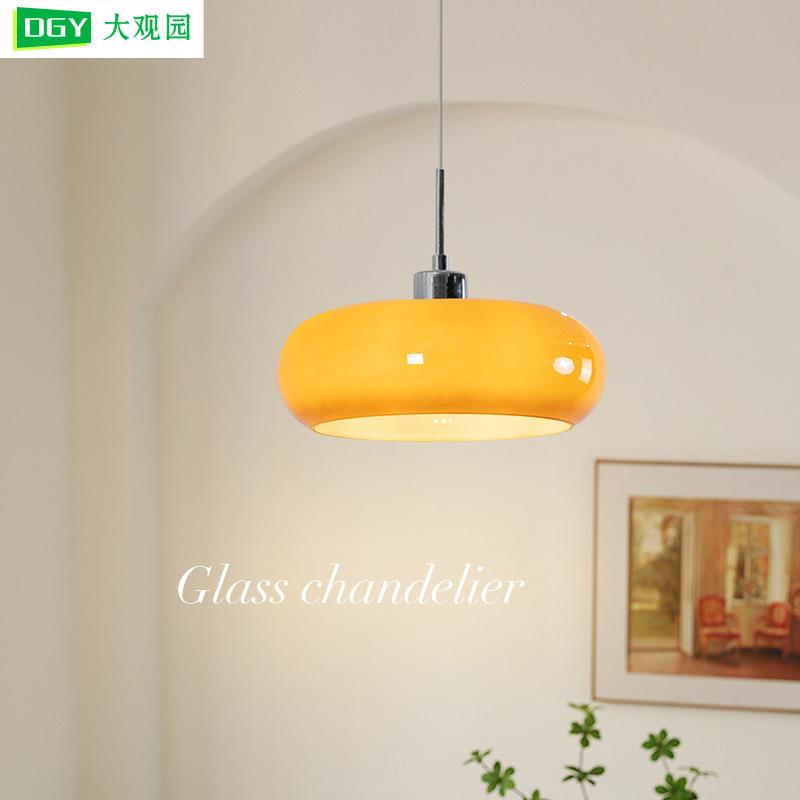 【严选】餐厅灯简约复古饭厅餐厅灯南瓜灯创意房间过道灯吧台吊灯