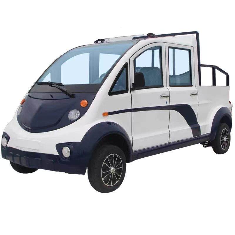 电动巡逻车四轮5座带门带斗皮卡物业保安社区校园厂区治安巡查8座