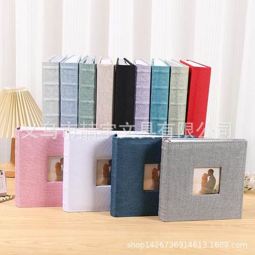 喆宇 布面 圆背纸芯 6寸200张 插页相册 儿童居家 影楼 跨境