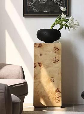 中古风木桩墩子树瘤艺术家居客厅书房玄关高级感展示台落地摆件