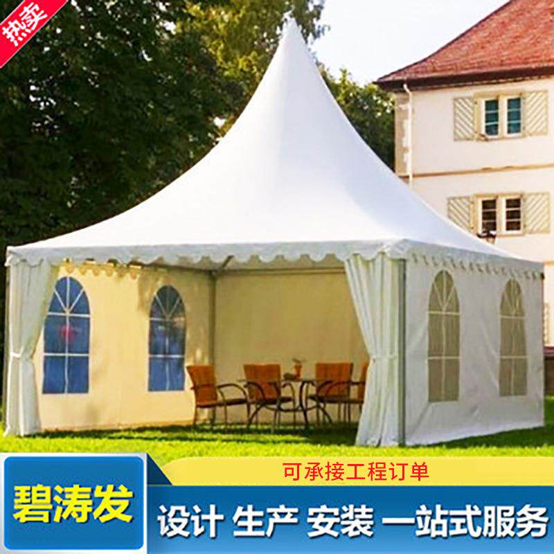 直销尖顶篷 欧式篷房 四柱帐篷 婚庆帐篷 豪华停车雨蓬 户外大型