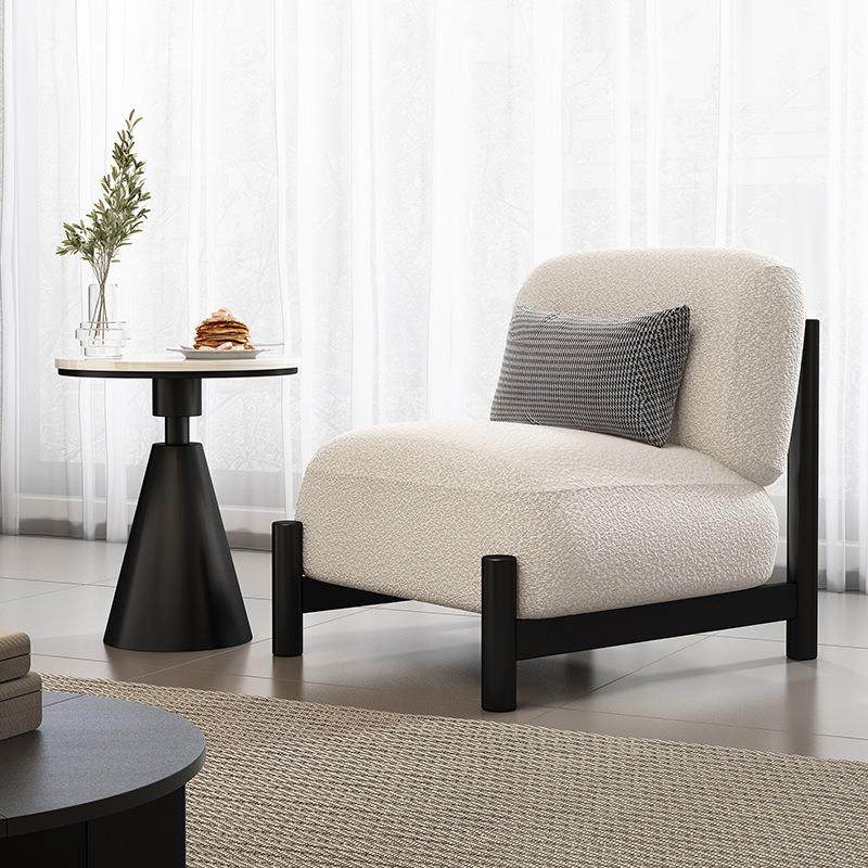 新款小户型民宿休息区接待极简布艺沙发现代简约客厅单人休闲椅子,住宅家具,沙发椅,淘宝优惠券,粉丝福利购,淘宝优惠卷