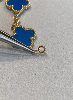 AETNA PROJECT 18K金四叶草项链女款轻奢小众设计感锁骨链