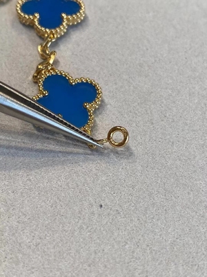 AETNA PROJECT 18K金四叶草项链女款轻奢小众设计感锁骨链