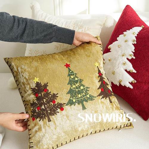 客厅靠垫红色圣诞喜庆抱枕礼物