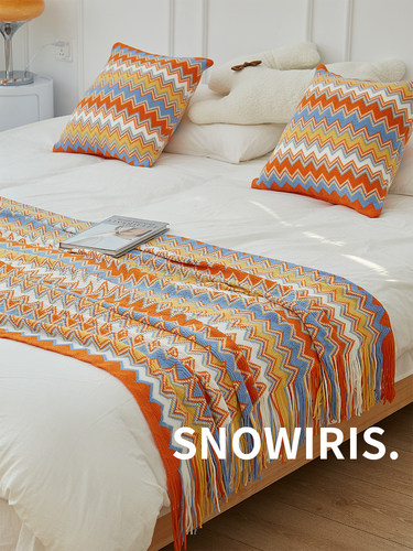 波西米亚毛毯办公室午睡毯民宿搭毯床尾毯巾针织空调盖毯沙发毯子