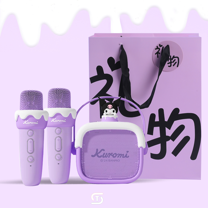 儿童正版三丽鸥库洛米音响K歌麦克风话筒生日小女孩礼物唱歌礼品