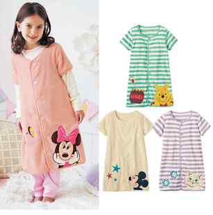 睡袋儿童秋冬款女童睡衣宝宝珊瑚绒睡袍中大童家居服冬季防踢被厚