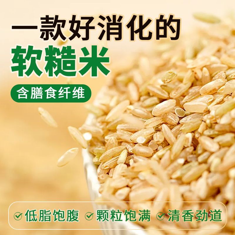 什湖正宗东北糙米低糖低脂含膳食纤维纯糙米 当季新米粗粮杂粮米