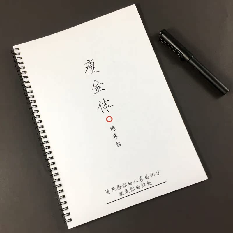 宋徽宗瘦金体硬笔字帖古诗文名人名言小清新人民日报钢笔练字帖