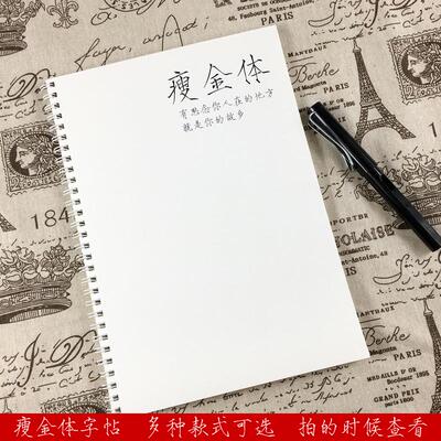 宋徽宗瘦金体钢笔临摹字帖盗墓笔记人民日报央视文案男女初高中生