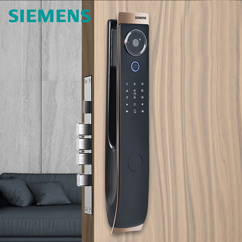 西门子智能锁指纹密码人脸识别全自动家用入户门防盗电子锁