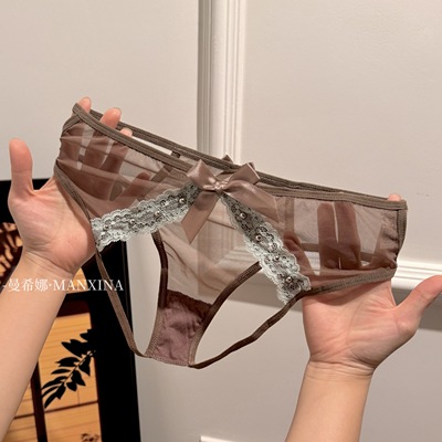 超美纯欲后臀杀性感镂空蕾丝内裤