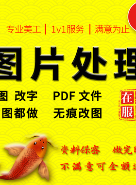 P图片处理PS修图无痕批字专业抠图修改PDF去水印p照片在线修图