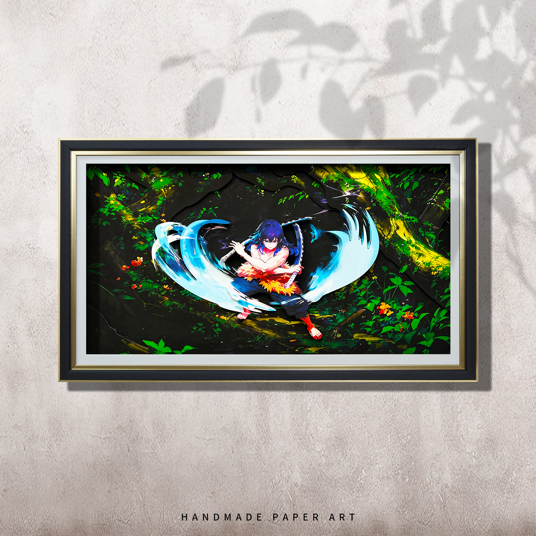 鬼灭之刃伊之助3d动漫周边立体画