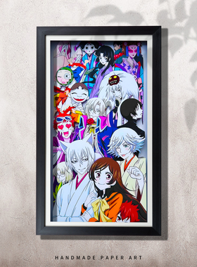 元气少女缘结神动漫3D立体画卧室周边床头桌摆背景墙礼物装饰挂画